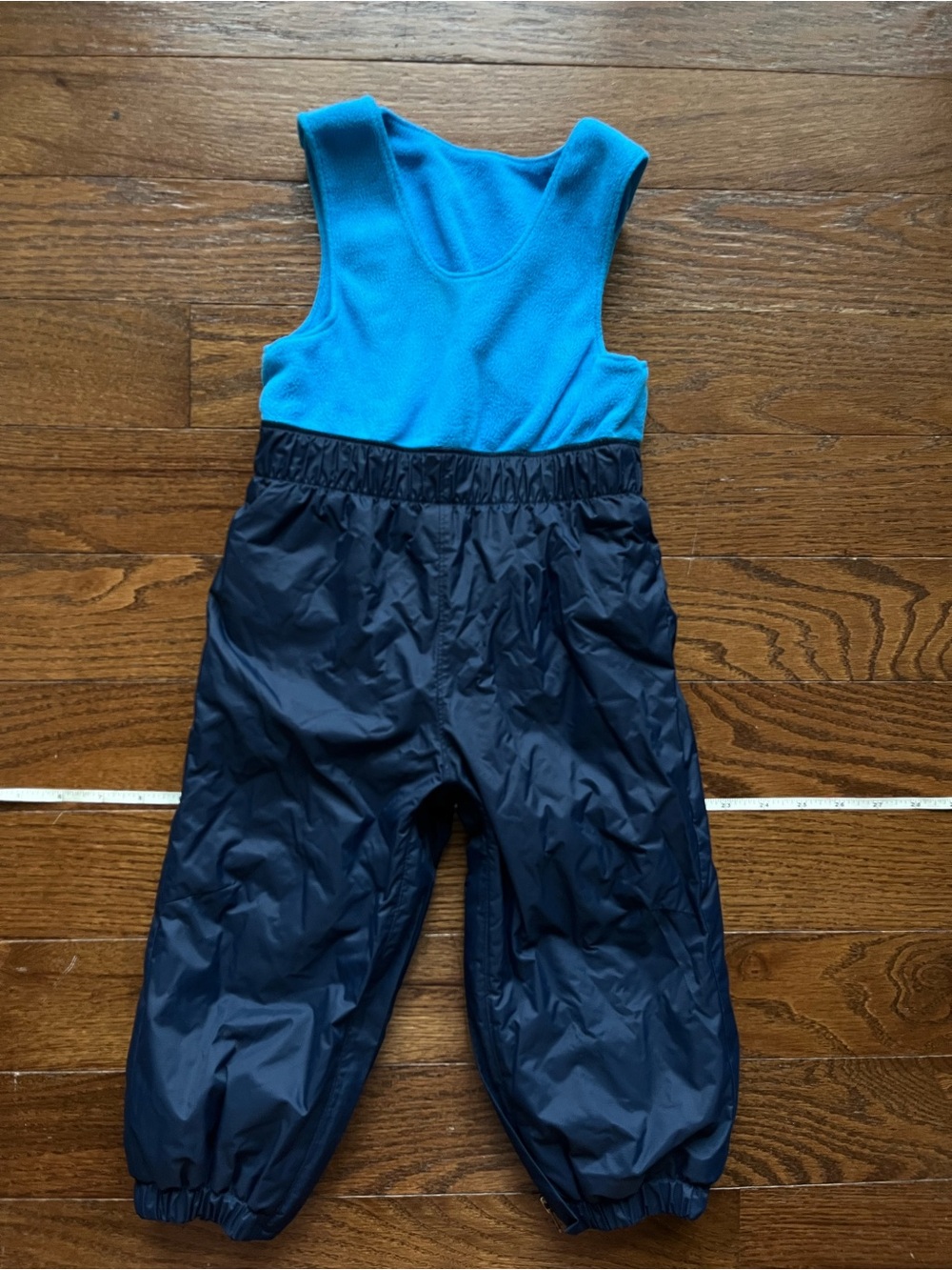 Columbia Bright Blue Fleece Bodice with Navy Snow Overalls